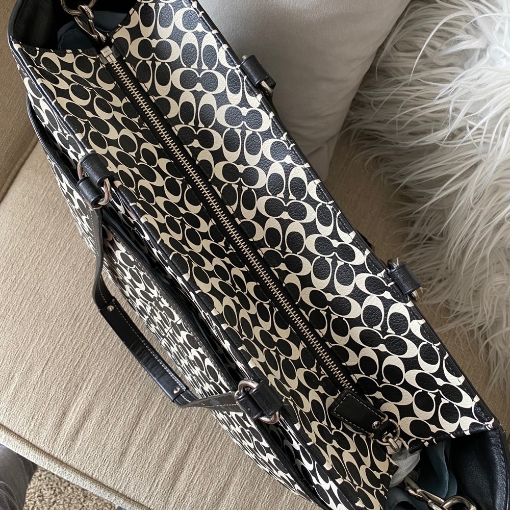 Coach Leather Diaper Bag - Picture 5 of 14